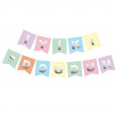 Makaron Renk Üzeri Gümüş İyiki Doğdun Banner - 2