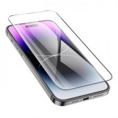Coofbe 0.33MM Ultra İnce Full Koruma iPhone 14 Pro Ekran Koruyucu Ve Montaj Aparatı Ultra Thin Cam - 1
