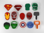 Iron Man, Hulk, Spiderman, Thor, Süpermen, Kaptan Amerika, Süper Kahramanlar Kurabiye Kalıpları - 1