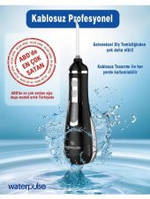 WaterPulse WP-V500-B Water Flosser Taşınabilir, Şarjlı, Masajlı, Diş/Protez Bakım ve Ağız Duşu - 3