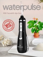 WaterPulse WP-V500-B Water Flosser Taşınabilir, Şarjlı, Masajlı, Diş/Protez Bakım ve Ağız Duşu - 9