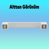 Cemre 128 Mm (SERT PLASTİK) Beyaz Mobilya Çekmece Mutfak Dolap Dolabı Kulpu Kulbu Kulpları - 4