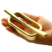 Küçük Zümre Mobilya Çekmece Mutfak Dolap Dolabı Kulpu Kulbu (96 MM-9.6 CM) Gold Sert Plastik Kulp - 3