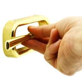 Küçük Zümre Mobilya Çekmece Mutfak Dolap Dolabı Kulpu Kulbu (96 MM-9.6 CM) Gold Sert Plastik Kulp - 6