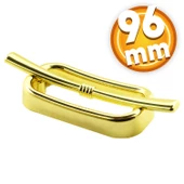 Küçük Zümre Mobilya Çekmece Mutfak Dolap Dolabı Kulpu Kulbu (96 MM-9.6 CM) Gold Sert Plastik Kulp - 1