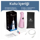 NPO Nicefeel FC1596 Taşınabilir,Şarjlı,Masajlı,Diş Teli/Protez Bakım Profesyonel Ağız Duşu-Pembe - 4