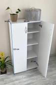 IRMAK DÜNYASI Irmak 2 Kapılı Çok Amaçlı Dolap Ayakkabılık Dolabı Dolap 2 Kapaklı 4 Gözlü Ayakkabılık - 3