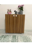 IRMAK MOBİLYA Ceviz Rengi Ayakkabılık Safir Çok Amaçlı Dolap Hol & Mutfak & Banyo & Ofis & Balkon - 1