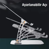 Polham Isı Çıkışlı Açı ve Yükseklik Ayarlı Masaüstü Tablet, Notebook Standı, 4-17.3 İnch Arası Stand - 3