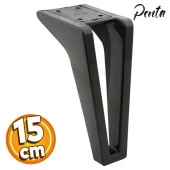 Penta Lüks Mobilya Kanepe Sehpa Tv Ünitesi Çekyat Koltuk Ayağı 15 Cm Siyah Baza Ayakları - 1