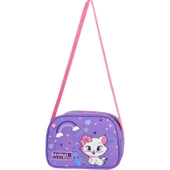 Waddell Lila Kedi Desenli İlkokul Çantası Beslenme Çantalı 6005 - 5