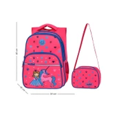 Waddell Pembe Prenses İlkokul Çantası Beslenme Çantalı 6002 - 1