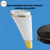 Iron Lüks Mobilya Kanepe Sehpa Tv Ünitesi Çekyat Koltuk Ayağı 15 Cm Krem Gold Baza Ayakları thumbnail 2