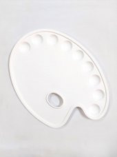 Plastik Büyük Palet Oval 28,5x21,5cm - 1