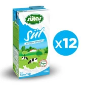 Sütaş Yarım Yağlı Süt 1 Litre x 12 Adet - 1