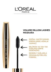 L'Oréal Paris Volume Million Lashes Maskara - Siyah - 3