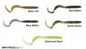 SAVAGE GEAR SG RIB WORM 11CM 4.5  6G BLUE GLITTER 1/5 OZ 55148 8PCS - 1