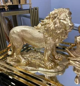 Aslan Figürü Biblo Gold Renkli - 1