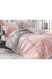 Kadın Somon Vizyon Çift Kişilik Nevresim Takımı - 1