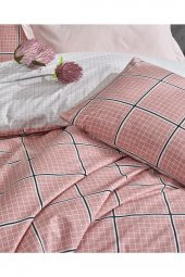Minimal Tek Kişilik Nevresim Takımı Ronny Pembe thumbnail 2