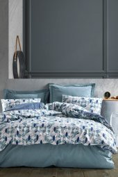 Minimal Tek Kişilik Nevresim Takımı Tory Mavi thumbnail 1