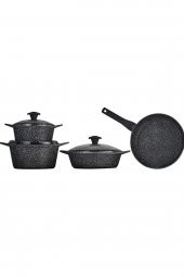 Falez  Doa Cast Granit Döküm Set 7 Parça-black - 1