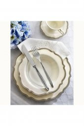 Pierre Cardin  Gloria 12 Kişilik 60 Parça Bone China Yemek Takımı - 1