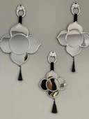 DEKOR AYNA 3 LÜ DUVAR AYNASI  GÜMÜŞ thumbnail 1