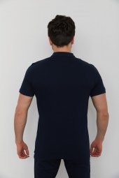 Cazador 22YCEEO04613 Erkek Lacivert Polo Yaka  T-shırt - 3
