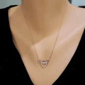 925 Ayar Gümüş Taşlı Aşkın Kanatları Kolye thumbnail 1