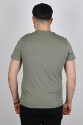 Cazador 22YCEEO04623 Erkek Haki Biskilet Yaka T-shirt - 3