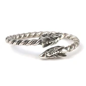 925 Ayar Gümüş Ejderha Kaşlı Burma Bilezik thumbnail 1