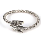 925 Ayar Gümüş Ejderha Kaşlı Burma Bilezik thumbnail 3