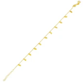 925 Ayar Gümüş 12'Li Plakalı Toplu Zincirli Bileklik thumbnail 2