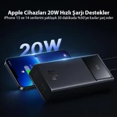 Baseus Süper Hızlı 22.5W 20000mAh Powerbank, Dijital Göstergeli 2x USB, 1x Type C Girişli Powerbank - 9