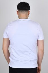 Cazador 23YCEEO04618 Erkek Beyaz Bisiklet Yaka T-Shirt - 3