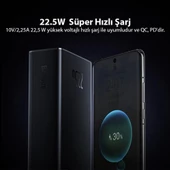 Baseus Süper Hızlı 22.5W 20000mAh Powerbank, Dijital Göstergeli 2x USB, 1x Type C Girişli Powerbank - 7
