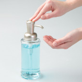 70425ES SIVI SABUNLUK CAM KROM POMPALI ŞEFFAF 7X7X20CM 325ML - 6