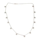 925 Ayar Gümüş 13 Yıldızlı Kolye thumbnail 2