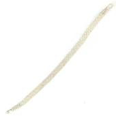 999 Ayar Gümüş Kazaz Örgü Model Bileklik thumbnail 2