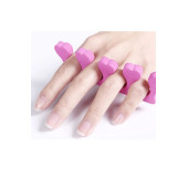 10 Adet Yumuşak Plastik Parmak Ayırıcı Aparatı Tırnak Oje Boyama Süsleme Sanat Pedikür Manikür Seti - 3