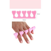 10 Adet Yumuşak Plastik Parmak Ayırıcı Aparatı Tırnak Oje Boyama Süsleme Sanat Pedikür Manikür Seti - 7