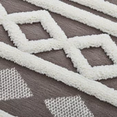 Madu Krem Vizon Saçaklı Dokuma Salon ve Oturma Odası Halısı 1285TRP66 thumbnail 2