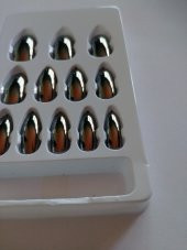 Koyu Gri (Siyaha Yakın) Tak Çık Takma Tırnak Yapışkan Dahil  Protez Tırnak - 2