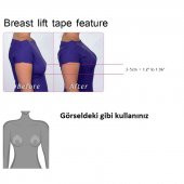 10 Adet Görünmez Çıkartma Push Up Göğüs Meme Dikleştirici Kaldırıcı Kaldırma Ped Bandı - 2