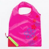 58cm x 38cm Pembe Çilek Katlanabilir Bez Market Alışveriş Pazar Torba Katlanan Çantası - 1
