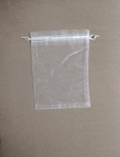 10 Adet Şeffaf Bez Kına Düğün Mevlüt Sünnet Hediye Kesesi Kese Çanta 18 cm x 13 cm - 5