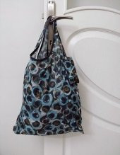 2 Adet Yeni Anahtarlık Katlanan Katlanabilir Market Pazar Piknik Plaj Bez Çantası 39 cm x 60cm - 1