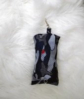 2 Adet Yeni Anahtarlık Katlanan Katlanabilir Market Pazar Piknik Plaj Bez Çantası Kamuflaj 39cm x 60cm - 3