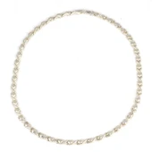 925 Ayar Gümüş Xo Model Pres Kolye thumbnail 2